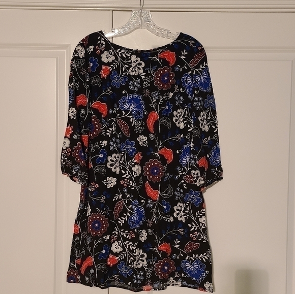 𝅺OLD Navy 3/4 Length Floral Dress/tunic, size small - Picture 1 of 7